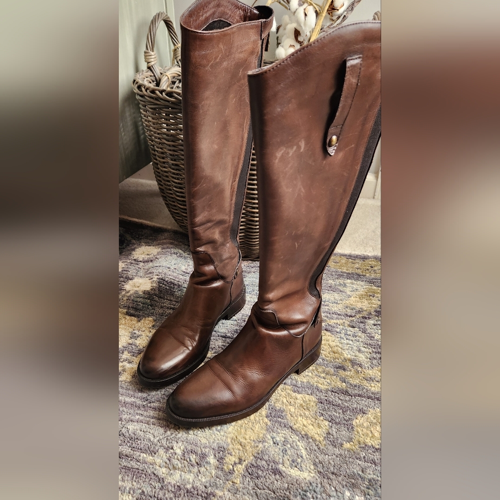 Leather Tall Riding Boots